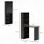 Wall Mounted Convertible Desk with Bookshelf – Fold-Out Home Office Workstation