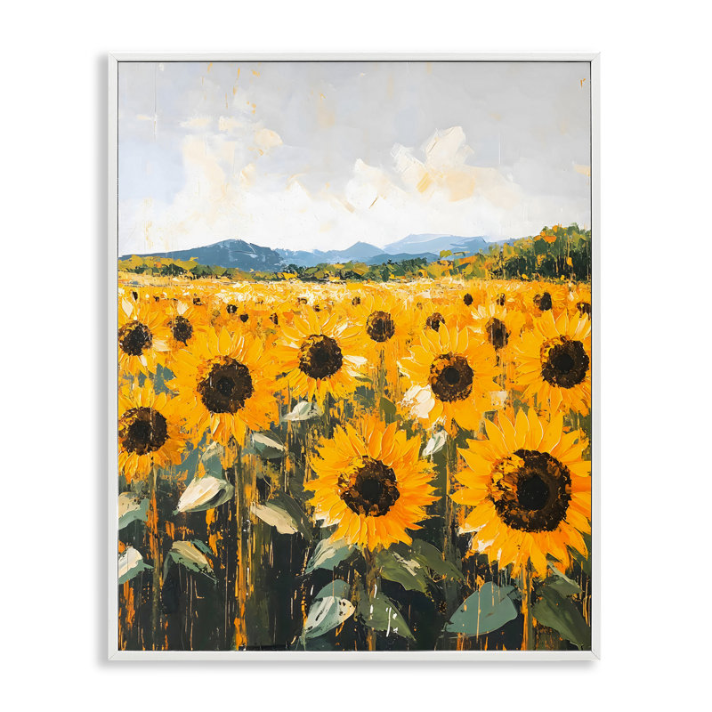 «Endless Sunflowers Meadow», estampe numérique, design par Creative Studio, H 20 po x l 16 po