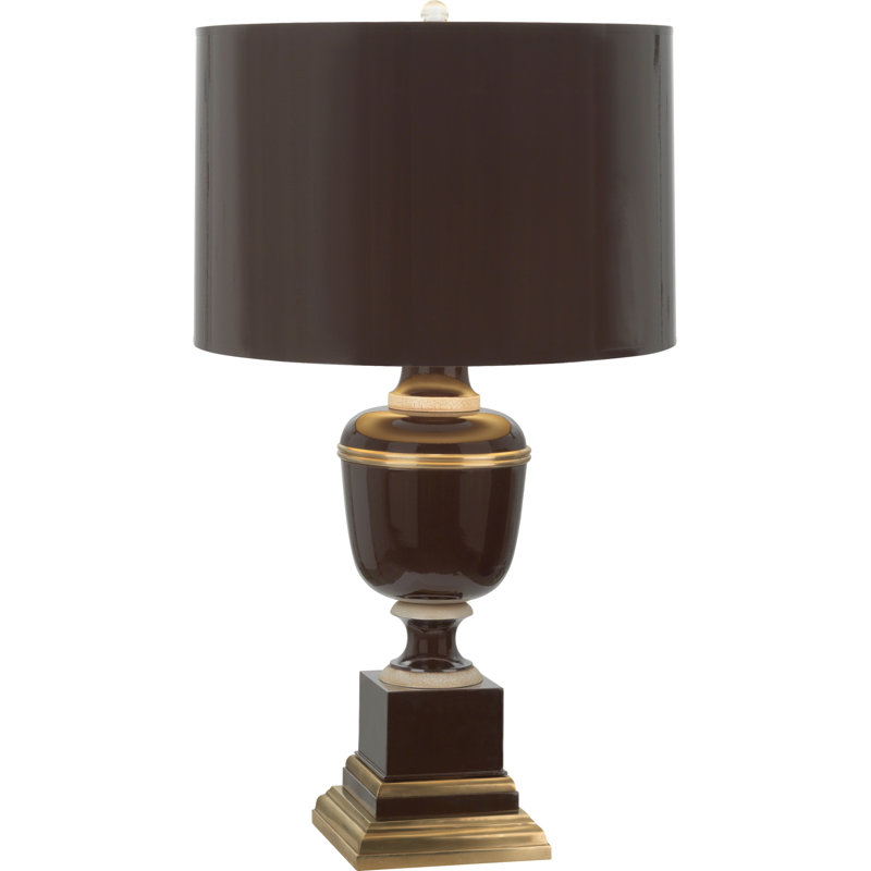 Annika Metal Table Lamp, 29.5" H x 17" W x 17" D, Chocolate, Chocolate