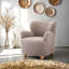 Fauteuil d'appoint rembourré Sabrina Boucle-1538326790