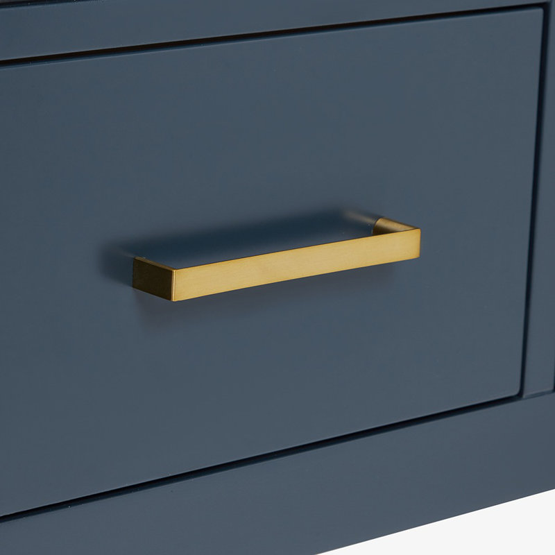 31'' W Single Vanity, Midnight Blue, Satin Brass