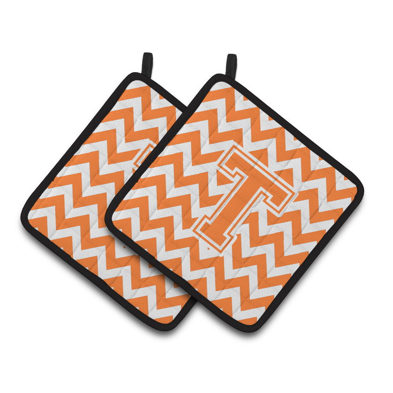 Poignée à chevrons, Orange/Blanc, T