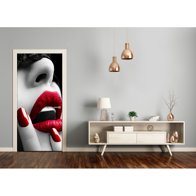 Lace Mask Door Decal