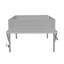 Lit mezzanine gris avec bureau et DEL - Maximise l'efficacité du bois de style chambre à coucher pour une expérience confortable