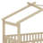 Wooden House Bed With Trundle Bed