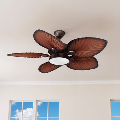 Ventilateur de plafond 52 pales 52 "avec lumières DEL et télécommande Palm Tropical