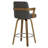 Upholstered Swivel Counter & Bar Stool With Armrest-332863167-302295353