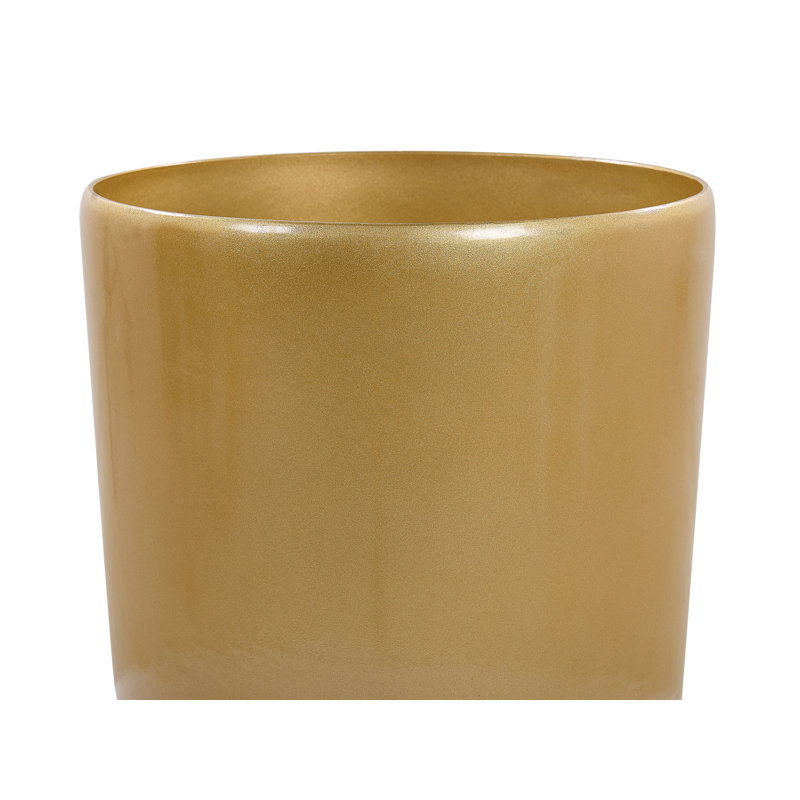 Aadhvik Pot Planter, 58cm H x 32cm W x 32cm D , Gold