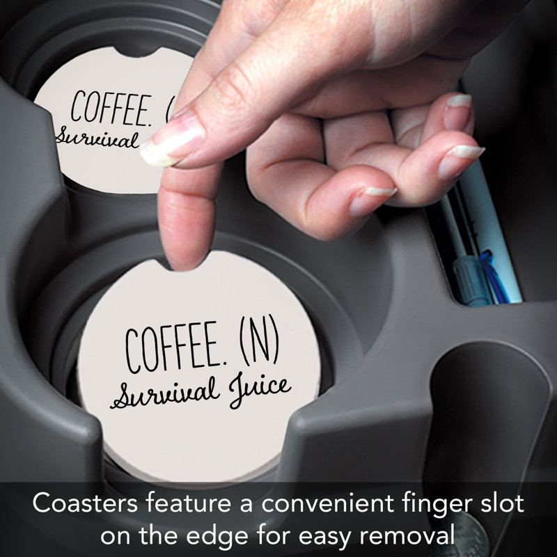 Ensemble de 2 sous-verres à café Coffee Survival Juice