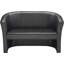 Tub Leather 2 Seater Sofa