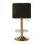 Tricia Swivel Upholstered and Faux Leather Adjustable Height Bar Stool-1354303104