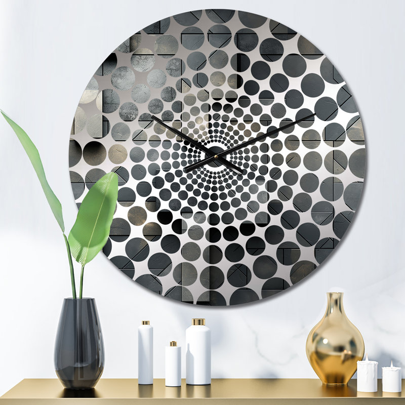 Horloge murale industrielle Industrial Harmony, Petit, Abstract Industrial Harmony