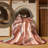 Machine Washable Alderamin Christmas Modern & Contemporary Abstract Rug in Brown – Rose Binding-1960957041