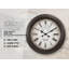 Horloge murale ronde 20 ", brun | Idée cadeau