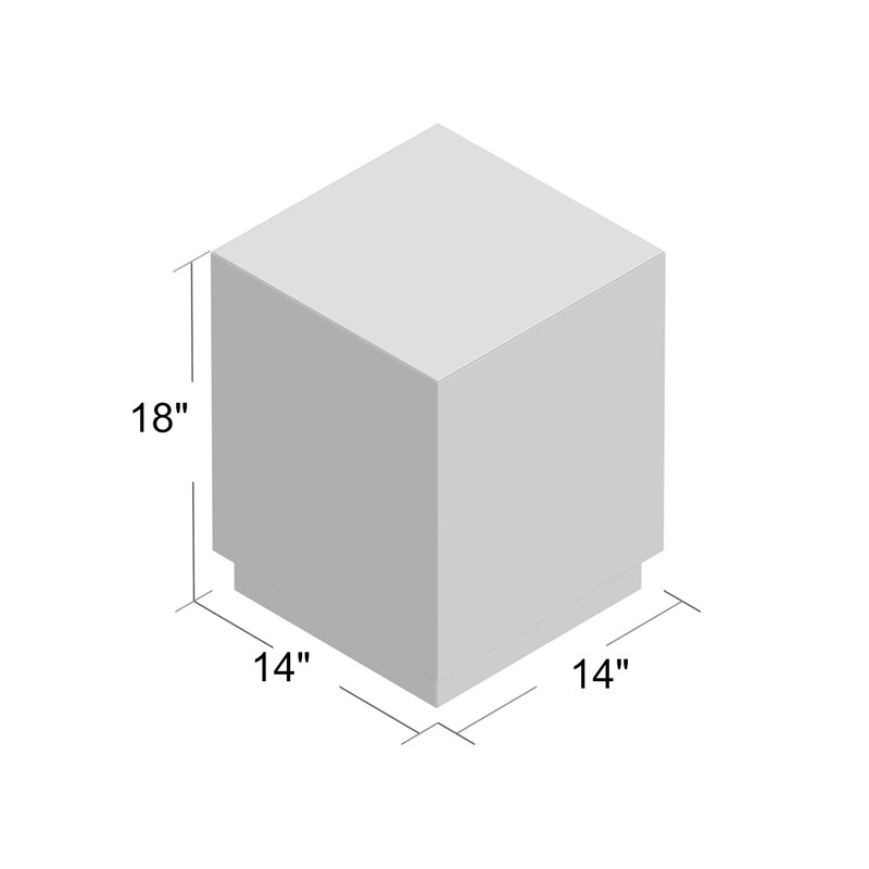 End Table, Gray