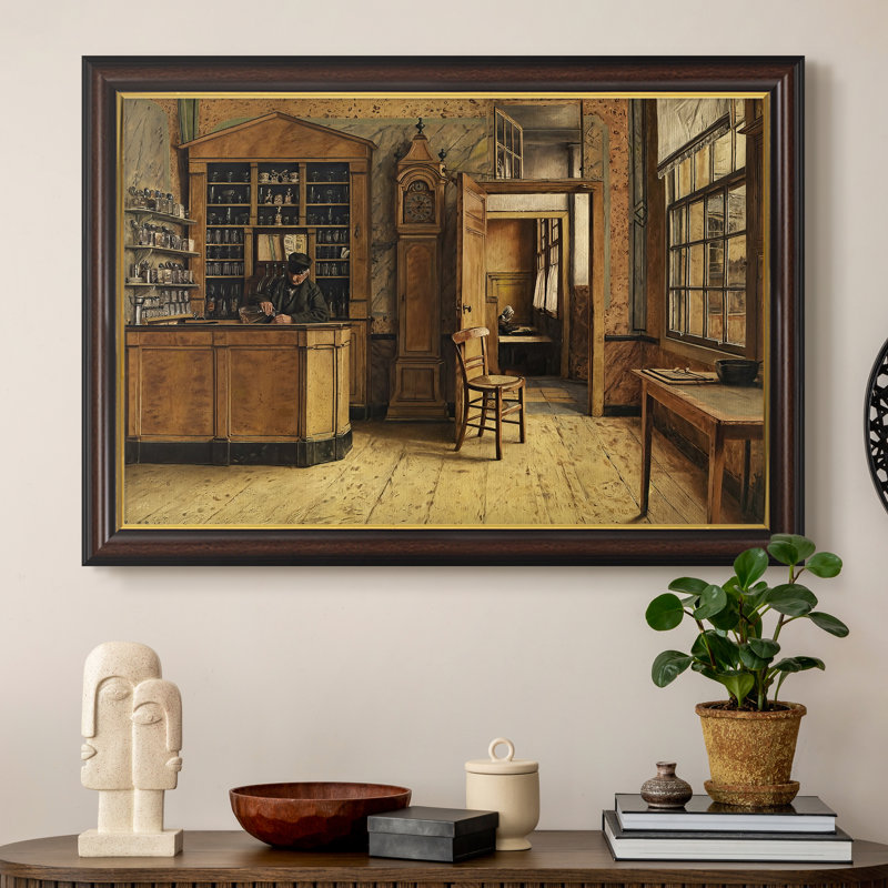 La vieille auberge «Het Loodshuis» à Anvers, 1877 - Henri de Braekeleer - Toile encadrée sur mesure, 20x28 INNER SIZE