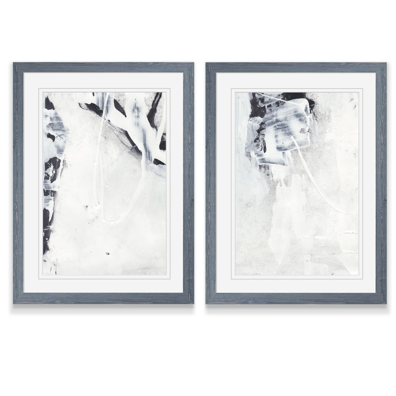 «Fire and Ice I» par Vincent Van Gogh, ensemble de 2 reproductions d'art encadrées, H 20 po x l 16 po x P 1,25 po, Blanc