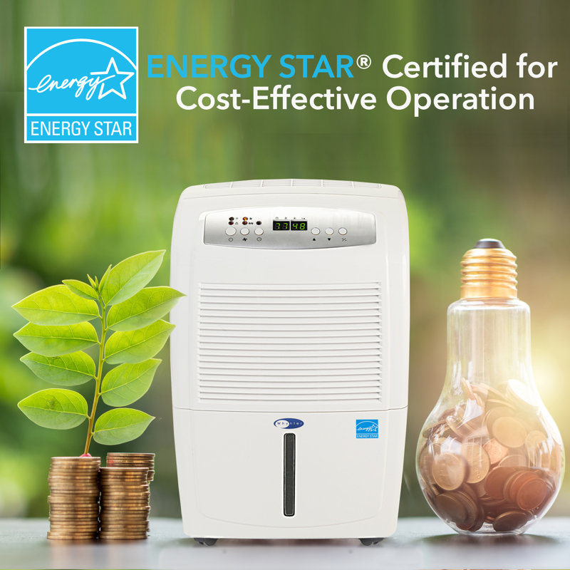 Déshumidificateur portatif 50 pintes Whynter Energy Star avec pompe pour un maximum de 4000 pieds carrés