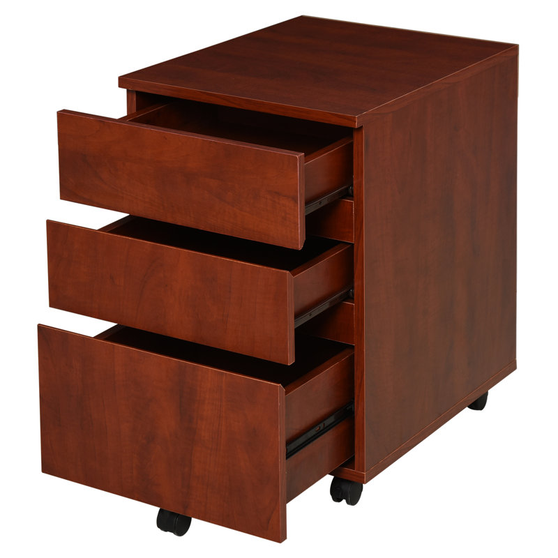 Commode de rangement à 3 tiroirs Nicklas, Brun
