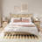 Nightstand With Outlets And Rgb Light, Side Table With 2 Fluted Drawers And Open Area, End Table For Bedroom, Living Room-471415655