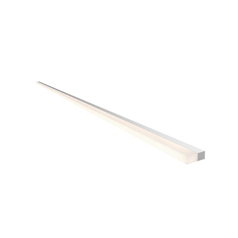 Stiletto Lungo 1 - Light LED Bath Bar, Bright Satin Aluminum