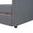 Evererdo Twin Size Fabric Upholstered Daybed-143938584-143938598