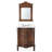 Benton Collection 30 Inch Traditional Freestanding Cherry Wood Ellenton Bathroom Vanity with Mirror, Single Sink, White Marble Top, Fully Assembled-1282970089