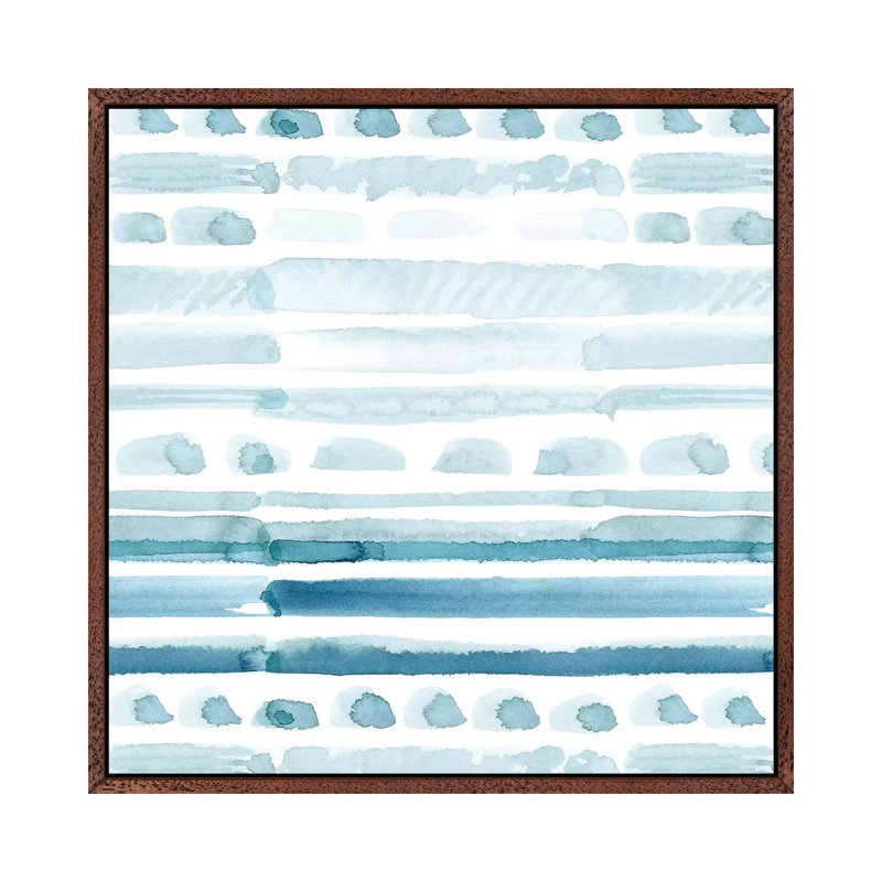 Take Care II by Stephanie Ryan - Painting on Canvas, 66.04cm H x 66.04cm W x 3.81cm D, Classic Brown Wood Floater Framed