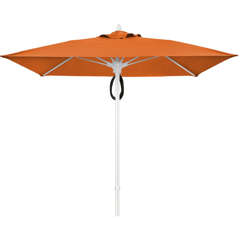 Parasol de marché carré 7,5 pi Prestige, Blanc, Toscan
