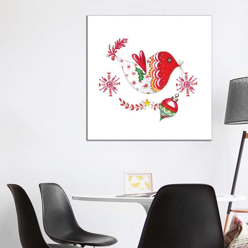 Christmas Dove II by Ani Del Sol - Wrapped Canvas Print, 93.98 cm H x 93.98 cm W x 3.175 cm D