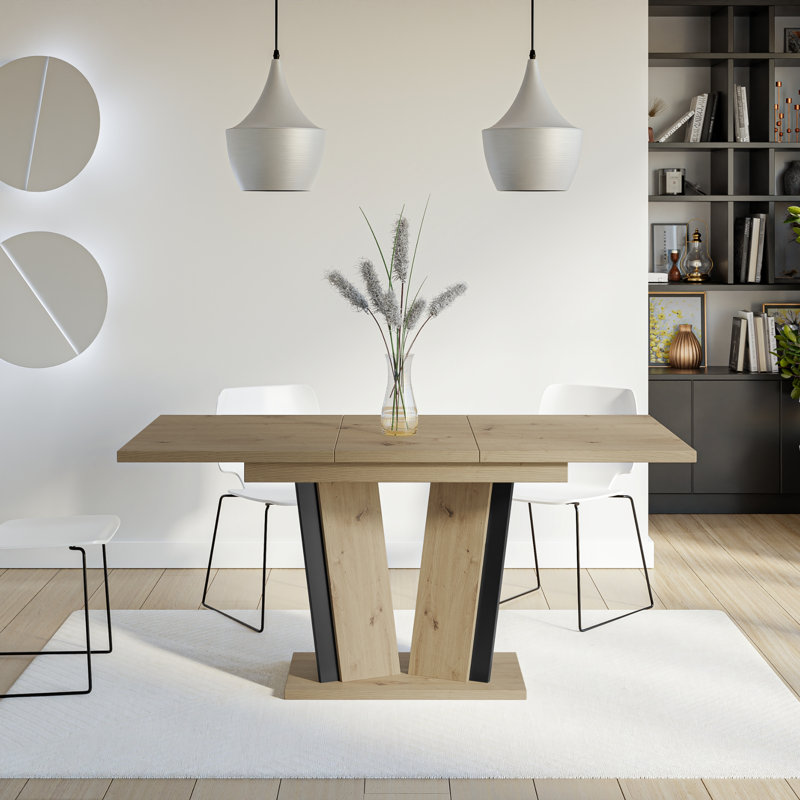 Extentable Dining Table Doha, Artisan Black