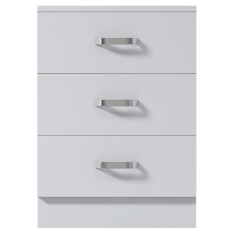 Lycinda 3-Drawer Chest of Drawers, White