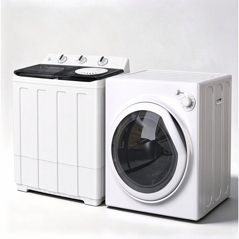Combiné portatif de laveuse à double cuve et de sécheuse à chargement frontal pour la lessive à la maison
