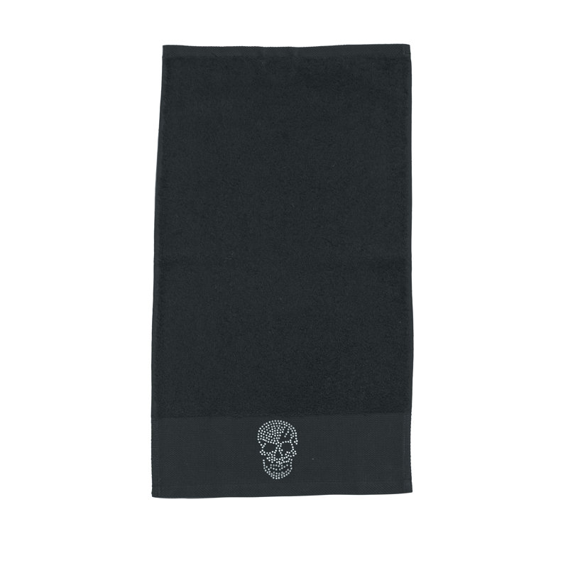 Leonidas Midweight Fingertip Towel, Black