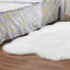 Artie Irregular Shaped Super Soft White Shaggy Area Rug