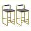 Ensemble moderne de 2 tabourets de bar rembourrés pour la cuisine-702863290-702863300