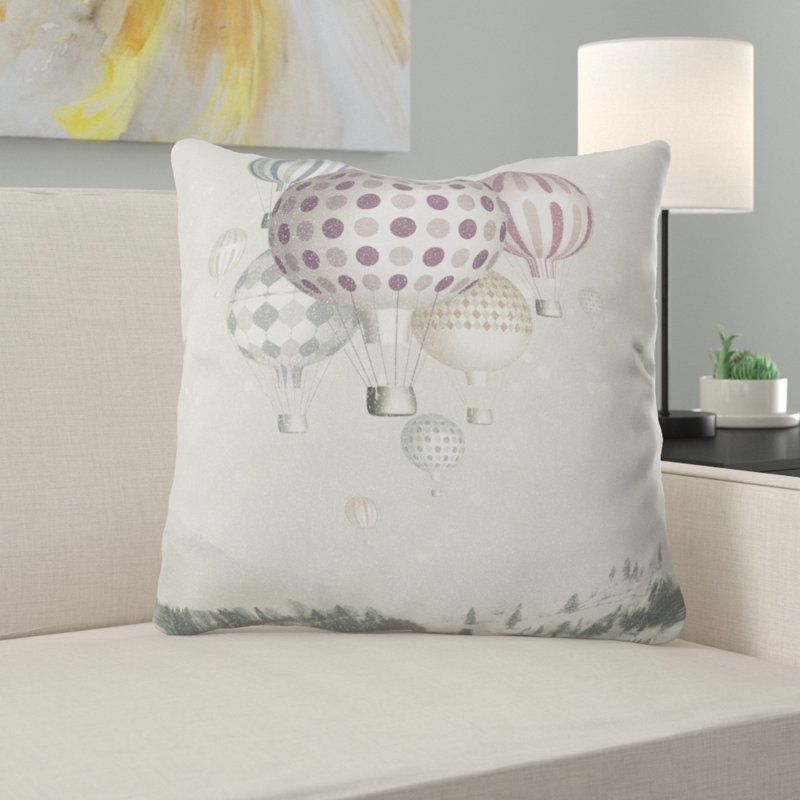 Winter Dreamflight Pillow, 18" x 18"