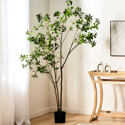 82.7 - Inch Artificial Tree Of , Pre Potted, Low Maintenance, Improves Home's Visual Appeal Enhances Atmosphere