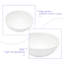 13x13 Inch White Ceramic Circular Bathroom Sink