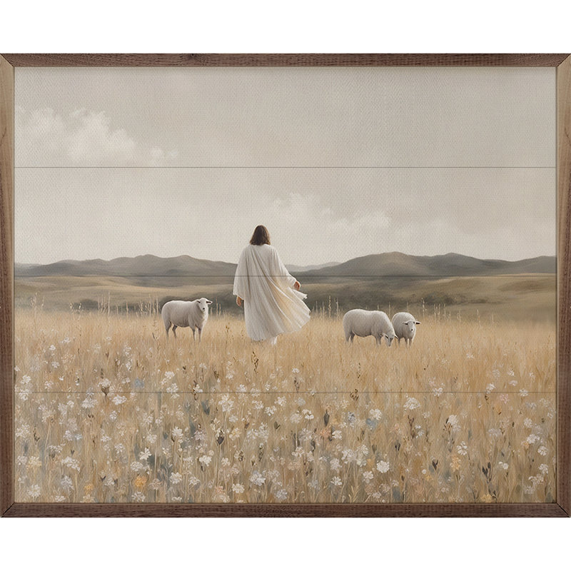 Jésus au printemps, H 16 po x l 20 po
