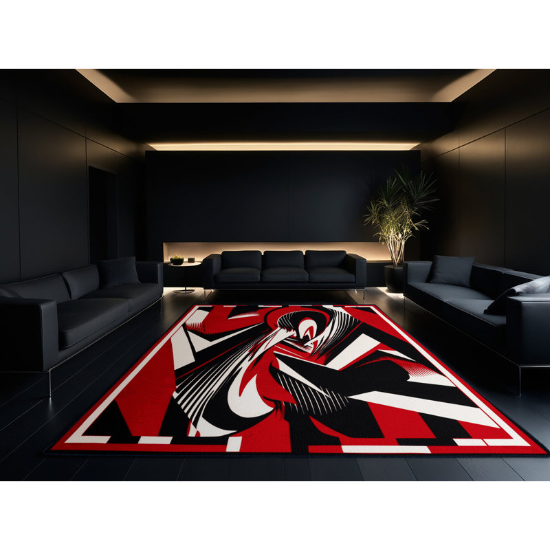 Ruby Reflection Rug, Square 4'
