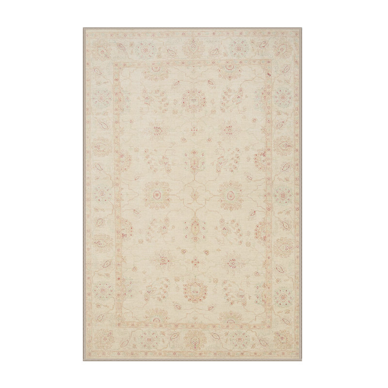 Tapis brun clair/brun traditionnel, Rectangle 8 pi x 12 pi