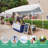 10x10 Carport 1-Button Push Center Lock,  Instant Outdoor Carports-106815625