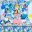 Cinderella Birthday Party Supplies,82pcs Cinderella Party Decorations&Cinderella Themed Tableware Set