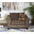 Rabelais Upholstered Armchair with Ottoman-105410608