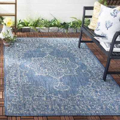 Courtyard Performance Oriental Indoor/Outdoor Area Rug