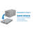 Mount-It! Collapsible Plastic Storage Crate, Folding Utility Distribution Container w/ Attached Lid