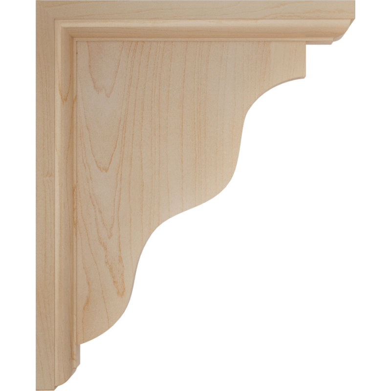 Support traditionnel Hamilton, Érable, H 11 po x l 2,25 po x P 9 po