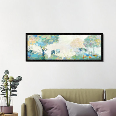 Textural Landscape by Allison Pearce - Panoramic Painting on Canvas