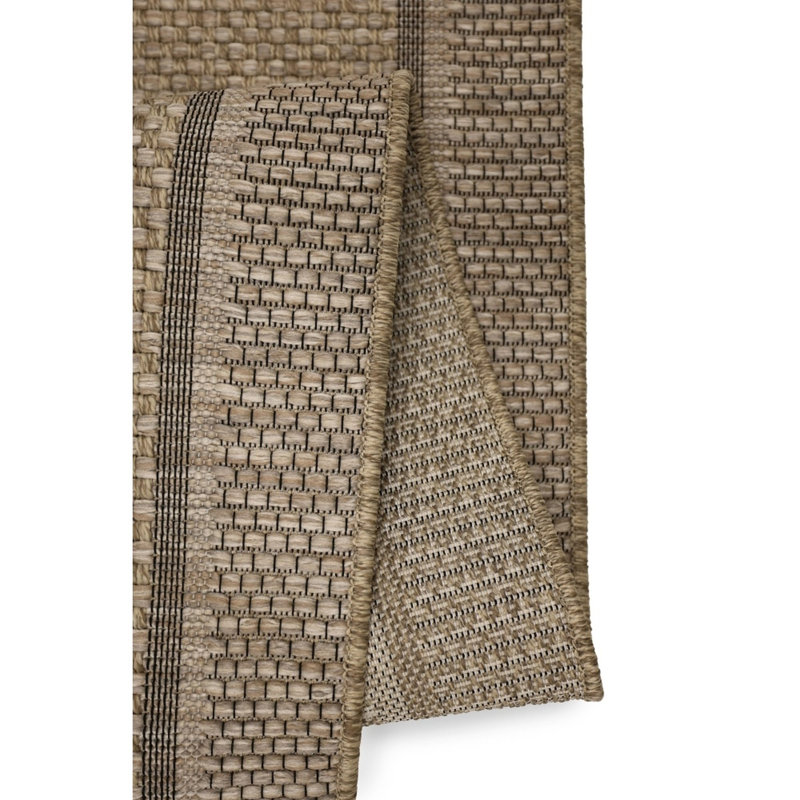 SUMMER LATTE Striped Indoor / Outdoor Area Rug, Rectangle 80 x 200  cm